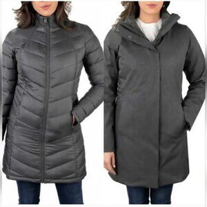 NWT Kirkland Signature Ladies 3-In-1 Parka heather grey, (2X)